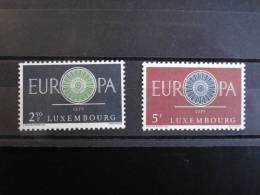 Luxembourg - Europa - Année 1960 - Y.T. 587/588 - Neufs Avec Charnière (*) - Mint Light Hinged (MLH) - Neufs