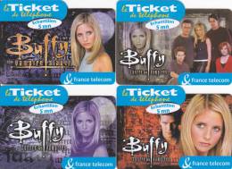 4 Tickets FT 5mn - Série Buffy Contre Les Vampires - FT Tickets