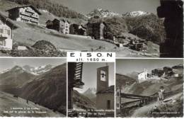 CPSM SAINT MARTIN (Suisse-Valais) - EISON 1650 M : 4 Vues - Saint-Martin