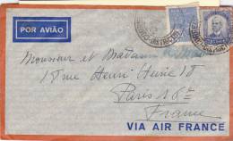 BRASIL, LETTRE COVER , 1938, VIA AEREA, RIO Pour FRANCE /1762 - Storia Postale