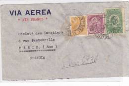 BRASIL, LETTRE COVER , RECOM. 1940, VIA AEREA, SERVICIO POSTAL Pour FRANCE /1085 - Lettres & Documents