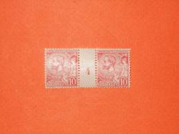 MONACO-N°23 **  10 Centime Rouge Albert 1er Millésime 4.  TB - Unused Stamps