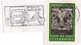 TIMBRES - MARCOPHILIE - PRÉVOIR = PRÉVENIR - LA SEGURITÉ ROUTIÈRE - LUXEMBOURG - Other & Unclassified