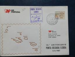 A2654   1° VOL 1981  TAP - Storia Postale