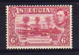 St Lucia - 1945 - 6d Definitive (Perf 13½) - MH - Ste Lucie (...-1978)