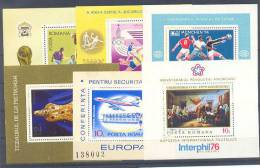 Romania Sport,art 6 Mini Sheets MNH ** - Sonstige & Ohne Zuordnung