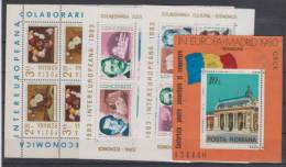 Romania 3 Mini Sheets And Block Of 10 MNH ** - Sonstige & Ohne Zuordnung