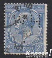 1912 - GREAT BRITAIN - SG 372 [George V (1865-1936)] - Perfin