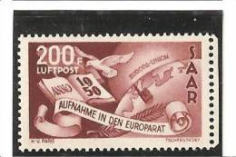 P A   ADMISSION AU CONSEIL DE L'EUROPE  N°  13** - Airmail