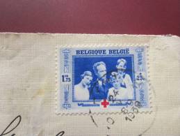 1939 Timbre 513 Croix-Rouge Belge Red Cross Lettre Hôtel Du  Phare Cover E>Rapperswil St Galen/Suisse - Covers & Documents