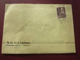 Suède Sverige Lettre Cover Par Avion Air Mail —> Pour Meyer Fourniture D'horlogerie à Grenchen En Suisse - Storia Postale