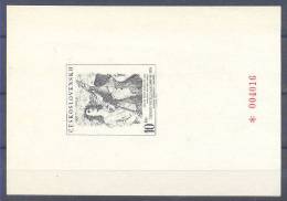 Czechoslovakia Art Philatelic Exhibition Prague Black Mini Sheet 1978 MNH ** - Hojas Bloque