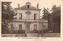 72 MAROLLES LES BRAULTS  LA MAIRIE 1945 - Marolles-les-Braults