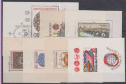 Czechoslovakia 7 Mini Sheets MNH ** - Hojas Bloque