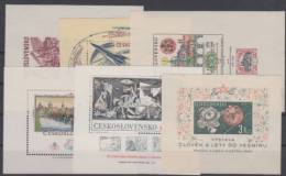 Czechoslovakia Art,cosmos 6 Mini Sheets MNH ** - Hojas Bloque