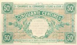 Billet Réf 056. Chambre De Commerce Eure Et Loir - 50 Centimes - Chambre De Commerce