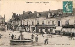 72 ECOMMOY PLACE DE LA REPUBLIQUE  1921 - Ecommoy