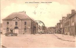 72 CONLIE PLACE DES HALLES  1932 - Conlie