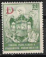 7-FISCAL NUEVO ** FRANCO  EXACCIONES  PARAFISCALES  SPAIN REVENUE FISCAUX CINDERELLA STEMPELMARKEN - Revenue Stamps