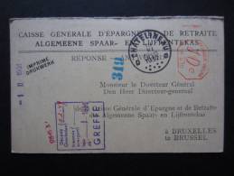 EP CAISSE GENERALE D'EPARGNE ET DE RETRAITE (M29) CHÂTELINEAU (2 Vues) 1937 - Administration Communale De PRESLES - Andere & Zonder Classificatie