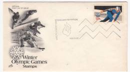 OLYMPIC GAMES - Winter Olympic Games Sarajevo And Lake Placid, 1984, FDC, Cover, Commemorative Seal - Winter 1984: Sarajevo