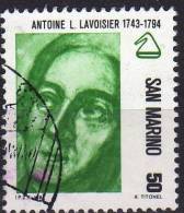 1982 Pionieri Della Scienza Antoine L. Lavoisier L.50 - Oblitérés