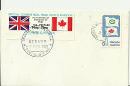 CANADA / UNITED KINGDOM 1971 - INTERESTING ¡¡¡¡¡ SPECIAL COVER SPECIAL COURIER MAIL FROM U.KINGDOM - SPECIAL AUTHORIZED - Eilbriefmarken