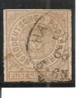 Confederación De Alemania Del Norte Yvert 6 (usado) (o). - Used