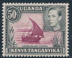KENYA UGANDA AND TANZANIA  1949 KING GEORGE VI 50 CENTS SC# 79 VF MNH DHOW - Kenya, Ouganda & Tanganyika