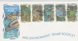 New Zealand 1995 Environment Stamp Booklet  FDC - FDC