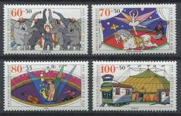 ALLEMAGNE 1989 - Cirque - Neuf Sans Charniere (Yvert 1243/46) - Circus