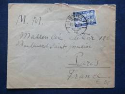 A2694 LETTRE POUR PARIS 1938 - Lettres & Documents