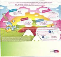 2 Pochettes Billet Train SNCF Publicité Cartes Réduction Voyages / Illustration - Autres & Non Classés