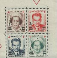 Monaco N° 379A / 82A  XX  Au Profit De La Croix-Rouge, Les 4  Valeurs Surchargées Sans Charnière TB - Unused Stamps