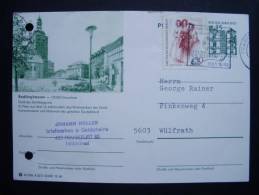 Deutschland BRD P 86 Ganzsache Oo Used, M. Zusatzfrankatur Berlin 336 - Postales Ilustrados - Usados