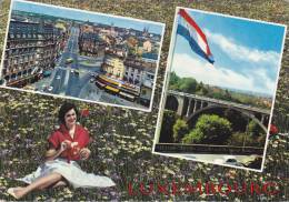 Cp , LUXEMBOURG , Souvenir , Multi-Vues - Luxembourg - Ville