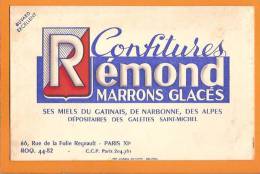 BUVARD  : Confitures REMOND Marrons Glacés - Koek & Snoep