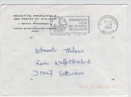 France Cover Sent To Germany Strasbourg 1-6-1989 - Brieven En Documenten