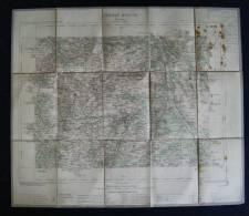 Carte Cantonale Normandie Eure BERNAY 1892 - Topographische Karten