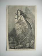 GRAVURE 1863.  LA MORT DE DARTHULA. D’APRES UNE AQUARELLE DE M. TIDEY. - Prints & Engravings