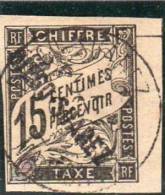 Diego Suarez:1892( Timbres Taxe Des Colonies De 1884 Surchargés) N°9  Oblitéré - Other & Unclassified