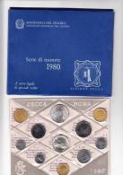 ITALIA 1980 - Serie  Completa 10 Monete In Confezione Originale IPZS - Jahressets & Polierte Platten