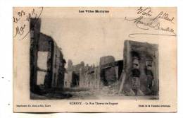 Nomeny Ruines Guerre 1914 Serie Les Villes Martyres Entrepot De La Rue Thierry De Boppart Ecrite En 1915 - Nomeny