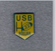 Pin´s  Sport  Rugby  à  XV, U.S.B  BOUJAN  Sur  LIBRON  ( 34 ) - Rugby