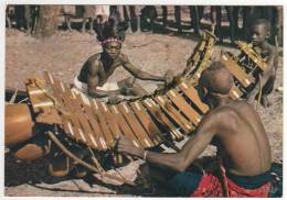 L´Afrique En Couleurs , Joueurs De Balafon, écrite De Brazaville , Non Timbrée - Brazzaville