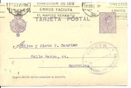 E.POSTAL COMERCIAL MADRID - 1850-1931