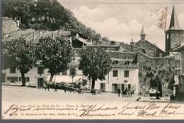 64....PYRENEES ATLANTIQUES....ST JEAN PIED DE PORT....PLACE DU MARCHE....ECRITE. . .. . . ‹(•¿• )› - Saint Jean Pied De Port