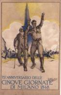 Cartolina 75°Anniversario Cinque Giornate MILANO 1848-1923 Ill.P.Todeschini - Sonstige & Ohne Zuordnung