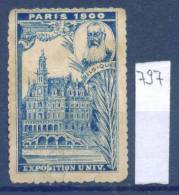 14K797 / Label 1900 PARIS UNIVERSAL EXPOSITION BELGIQUE -  France Frankreich Francia Belgium Belgien Belgio - 1900 – Paris (Frankreich)