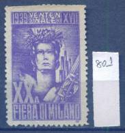 14K801 / Label - 1939 VENTENNALE XVII - XX A FIERA DI MILANO -   Italia Italy Italie Italien Italie - Sonstige & Ohne Zuordnung